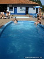 Brazil Photo - The swimming pool at Santa Clara, Pantanal.