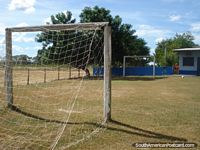 The soccer pitch at Santa Clara, Pantanal. Brazil, South America.