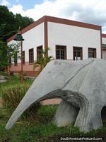 Larger version of The anteater sculpture in the historical area beside Rio Branco in Boa Vista.