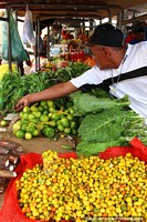 Versión más grande de Pimientos y verdes para la venta en el Ver-o-Peso Mercado en Belem.