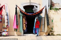 A shop that sells nice and fancy hammocks in Belem. Brazil, South America.