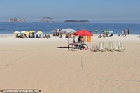 Ipanema Beach, one of the great beaches to enjoy in Rio de Janeiro. Brazil, South America.