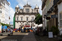 One of several nice old churches in Pelourinho - the historic center of Salvador. Brazil, South America.