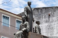 3 figures, the monument to remember the 15th November 1889 - Proclamation of the Republic of Brazil. Brazil, South America.