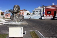 Plaza, street and residential area in historical Penedo. Brazil, South America.