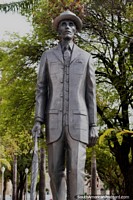 Augusto dos Anjos (1884-1914), a Brazilian poet, statue in Recife. Brazil, South America.