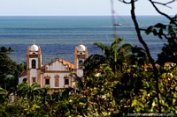 A igreja de Saint Anthony de Carmo começou a construção em 1580, está perto do mar em Olinda. Brasil, América do Sul.
