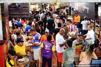 An informal bar and restaurant at Central Market, Belo Horizonte. Brazil, South America.