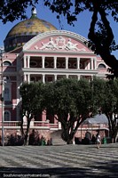 Larger version of Inaugurated in 1896, the Amazon Theater in Manaus, an iconic building.