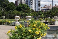 Nice park in Manaus located behind the port, Jefferson Peres Park. Brazil, South America.