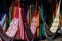 Larger version of Hammocks for sale in Santarem for river travels in the Amazon.