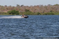 Jet skiing, a fun and fast activity on the river in Carolina.