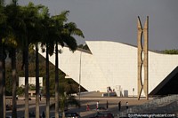 Modern architecture and modern monuments in Brasilia.