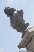 Versión más grande de Candido Mariano (1865-1958), militar y explorador, busto en Corumbá.