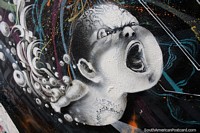 Brazil Photo - Baby underwater and bubbles, street art at Beco do Batman in Sao Paulo.