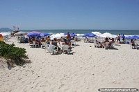Larger version of Brava Beach with white sands on the northern tip of Florianopolis.
