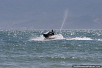 Larger version of Jet-ski action in the sun at Ponta das Canas Beach, Florianopolis.