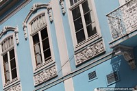 Brazil Photo - Decorated windows, iron balcony, nice building facade in Porto Alegre.