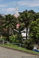 Parish of the Sacred Heart of Jesus, a pink church in Petropolis.