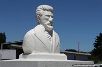 Fermin Vivaceta Rupio (1829-1890), Chilean architect and teacher, bust at the plaza in his name in Osorno.