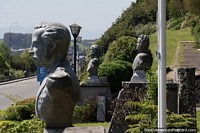 Larger version of O'Higgins and others in the Monument of Heroes on the main road in front of the lake in Puerto Varas.