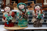 Chile Photo - Beautiful woolen dolls at the crafts and food fair in Puerto Varas.