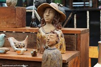 Chile Photo - Painted ceramic figures at the crafts fair in Puerto Varas.