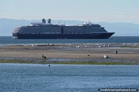 Chile Photo - Huge cruise ship in the harbor in Puerto Montt.