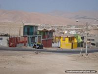 Housing area en route from Iquique to Arica. Chile, South America.