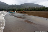 Chile Photo - Early October and it is winter at Playa Blanca at Lake Caburgua in Pucon, too cold to swim!