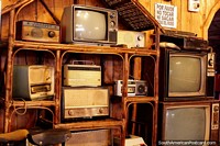 Chile Photo - Antiques televisions, radios and stereo equipment, Museo Campesino, Valdivia.