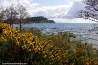 Lake Llanquihue in Puerto Varas is a big draw in summertime for activities and holidaymakers. Chile, South America.