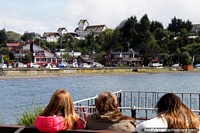 The lakefront in Puerto Varas with German style houses and buildings throughout the town. Chile, South America.