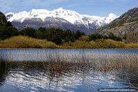 Chile Photo - Mirror Lagoon (Laguna Espejo) mirrors the snow-capped mountains in its waters in Futaleufu.