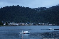 Early in the morning at Puerto Cisnes, our 2nd port after Puerto Gaviota during the night. Chile, South America.