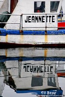 Chile Photo - I enjoyed making photos of the reflections of boats in the still morning waters in Castro.