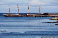 Shipwreck in the harbor in Punta Arenas, shipwrecks always look spectacular!