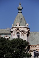Dome at the top of Hotel Espanol in Vina del Mar, a garden city with exotic buildings. Chile, South America.