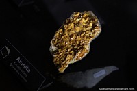 Alunita, rough mineral rock found in Catamarca Argentina, displayed at the Copiapo museum.
