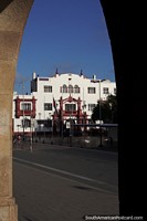 Chile Photo - View through an archway to the justice palace and tribunal in La Serena.