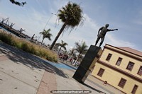 Juan 'Chango' Lopez, memorial ao primeiro habitante da cidade de Antofagasta. Chile, América do Sul.