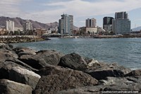 Chile Photo - Antofagasta on the coast, the central, modern and historic city.