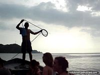 Larger version of Arriving back to Taganga from Tayrona by boat.