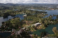 Impresionantes y espectaculares vistas desde el Pen de Guatap de los alrededores. Colombia, Sudamerica.