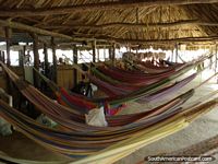 Larger version of Sleep in hammocks at Tayrona National Park.