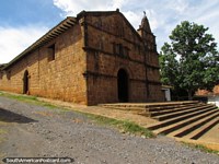 A igreja original de Barichara - Capela de Santa Barbara. Colômbia, América do Sul.