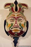 Colombia Photo - A pair of toucans at the top of this mask by Luis Alberto Acuna in Villa de Leyva.