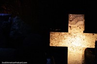 As estações da cruz na Catedral de Sal em Zipaquira, os passos últimos de Jesus. Colômbia, América do Sul.