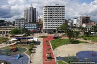 Larger version of Park along the waterfront in Buenaventura - Parque Nestor Urbano Tenorio, view from lighthouse.