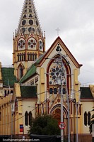 San Sebastian Church in Pasto located near the Plaza del Carnaval. Colombia, South America.